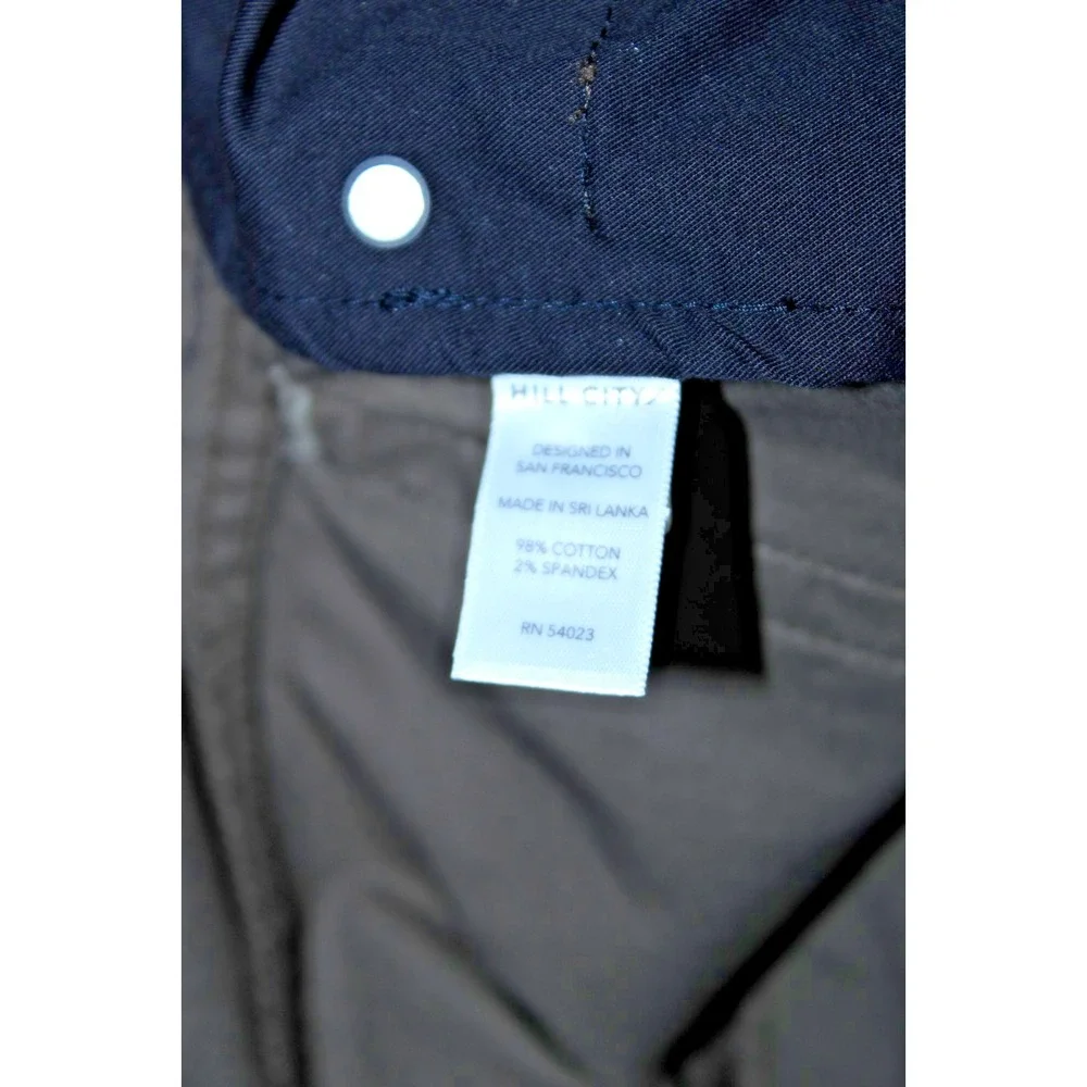 Hill City Men's Size 30x32 Olive Green Twill 5 Pocket Pants